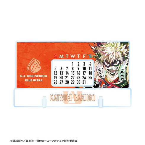 『僕のヒーローアカデミア』爆豪勝己 Ani-Art 第5弾 卓上アクリル万年カレンダー【202508再販】